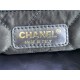 Chanel 22 LARGE HANDBAG Metallic Calfskin & Gold-Tone Metal AS3262 Navy High