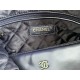 Chanel 22 MEDIUM HANDBAG Metallic Calfskin & Gold-Tone Metal AS3261 Navy High