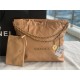 Chanel 22 MEDIUM HANDBAG Shiny Calfskin & Gold-Tone Metal AS3261 Camel High