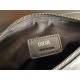 SADDLE BAG CD Diamond Canvas and Smooth Calfskin Black High