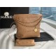 Chanel 22 SMALL HANDBAG Shiny Calfskin & Gold-Tone Metal AS3260 Camel High