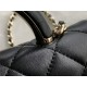 Chanel Wallet on Chain With Handle AP2844 Lambskin & Gold-Tone Metal Black High