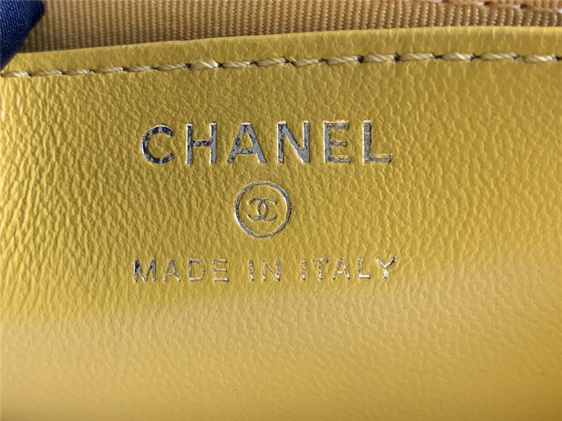 Chanel Wallet on Chain With Handle AP2844 Lambskin & Gold-Tone Metal Yellow High