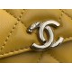 Chanel Wallet on Chain With Handle AP2844 Lambskin & Gold-Tone Metal Yellow High