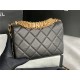 SMALL FLAP BAG Lambskin, Strass & Gold-Tone Metal AS3240 Black High