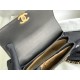 SMALL FLAP BAG Lambskin, Strass & Gold-Tone Metal AS3240 Black High