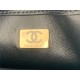 Supermini Flap Bag AS3365 Lambskin & Gold-Tone Metal Black High