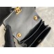 Supermini Flap Bag AS3365 Lambskin & Gold-Tone Metal Black High