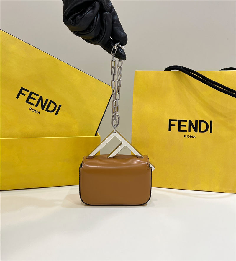 Fendi First Sight Nano bag Leather Brown High