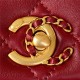 Chanel MINI FLAP BAG AS3378 Lambskin & Gold-Tone Metal Red A