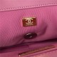 Chanel 19 Flap Bag Goatskin/Lambskin Dark Pink Silver High