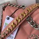 Chanel 19 Flap Bag Goatskin/Lambskin Coral Silver High