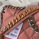 Large Chanel 19 Flap Bag Goatskin/Lambskin Coral Silver High