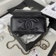 Chanel VANITY WITH CHAIN AP2846 Lambskin & Gold-Tone Metal Black A