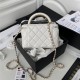 Chanel VANITY WITH CHAIN AP2846 Lambskin & Gold-Tone Metal White A