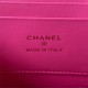 Chanel VANITY WITH CHAIN AP2846 Lambskin & Gold-Tone Metal Fuchsia A