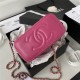 Chanel VANITY WITH CHAIN AP2846 Lambskin & Gold-Tone Metal Fuchsia A