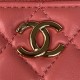 Chanel VANITY WITH CHAIN AP2846 Lambskin & Gold-Tone Metal Coral A