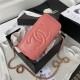 Chanel VANITY WITH CHAIN AP2846 Lambskin & Gold-Tone Metal Coral A