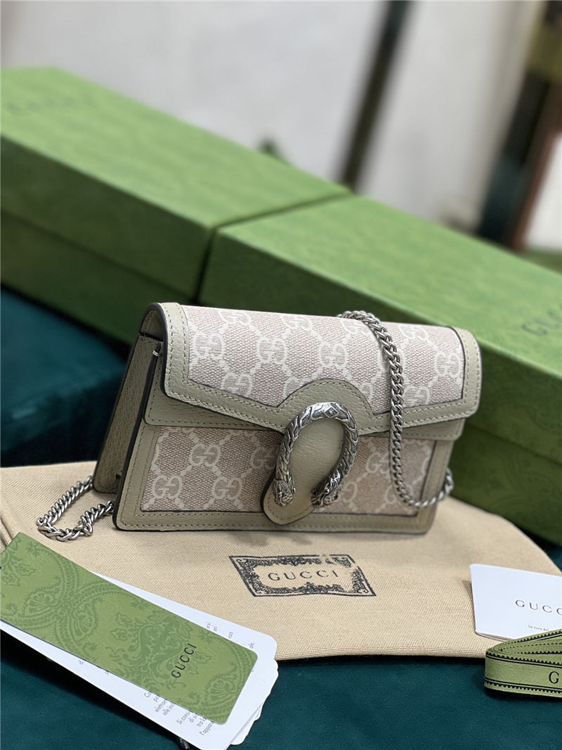 Dionysus GG Supreme super mini bag 476432 Beige high