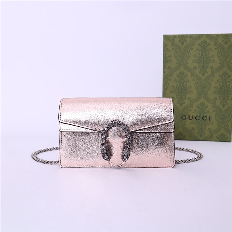 Dionysus super mini leather bag 476432 Champagne high