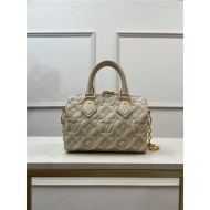 Louis Vuitton SPEEDY BANDOULIÈRE 20 Sprayed and embossed grained cowhide leather M46163 High