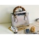 Gucci Diana mini tote bag 675800 Lizard Silver High