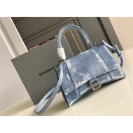 The Hacker Project small Hourglass bag Denim/Lambskin High