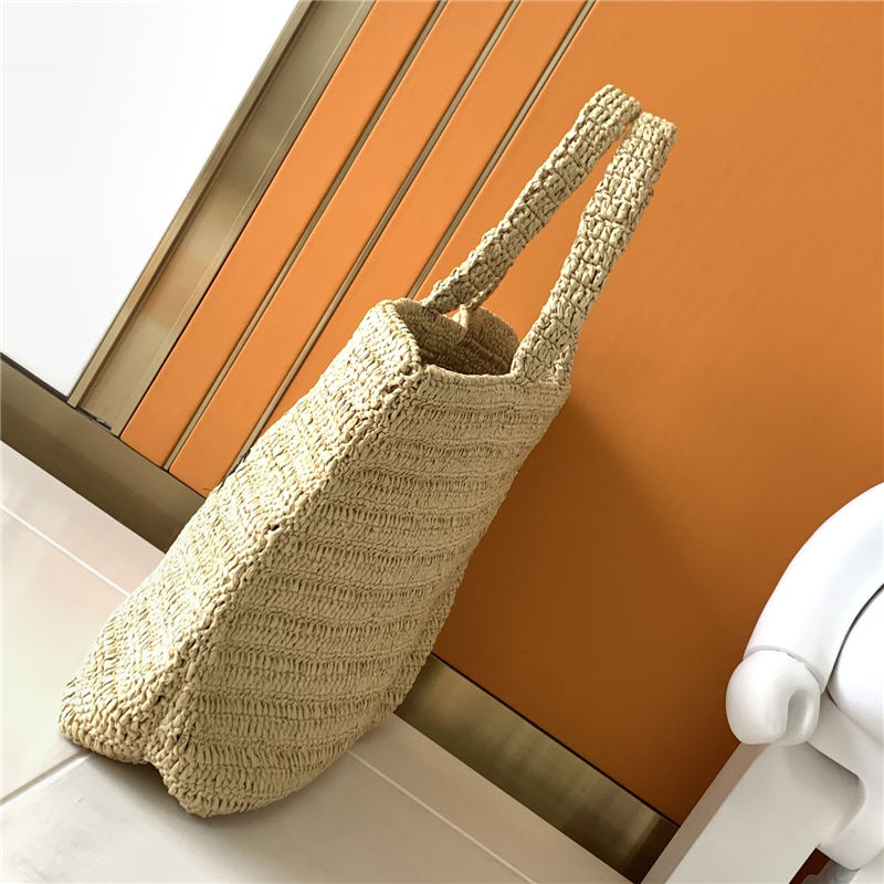 RIVE GAUCHE SUPPLE TOTE BAG IN RAFFIA CROCHET High