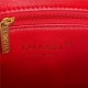 Small Flap Bag AS3367 Lambskin & Gold-Tone Metal Red A