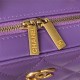 Chanel Small VANITY CASE AS3318 Lambskin & Gold-Tone Metal Purple A