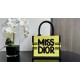 SMALL Dior BOOK TOTE Miss Dior Graffiti Embroidery High