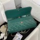 Chanel FLAP PHONE HOLDER WITH CHAIN Shiny Calfskin & Gold-Tone Metal AP2875 Green A