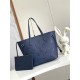 Louis Vuitton NEVERFULL MM Monogram Empreinte Blue M47143 High