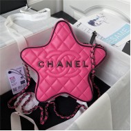 Chanel STAR HANDBAG Lambskin & Pewter-Tone Metal AS4579 Fuchsia A