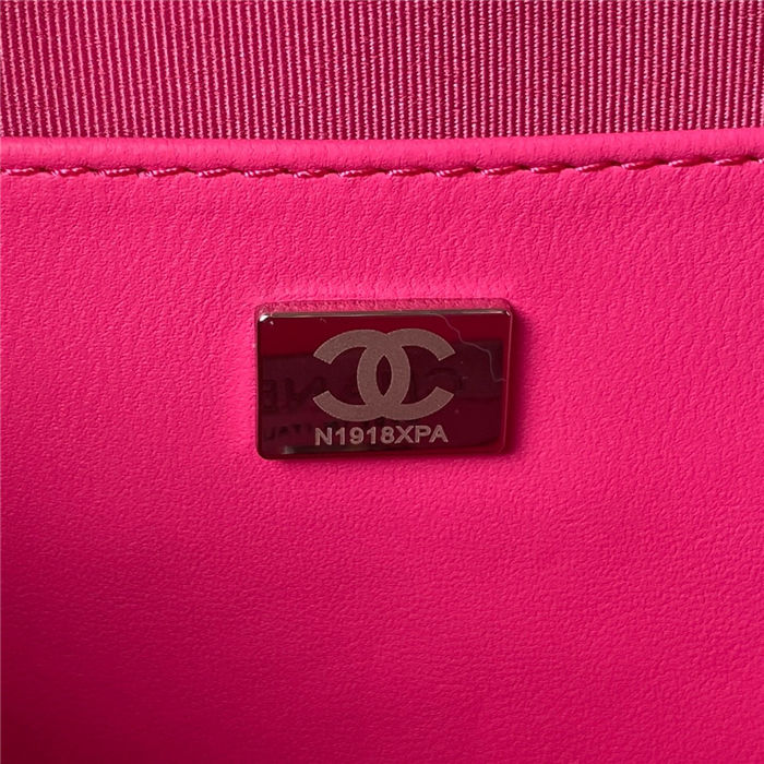 Chanel STAR HANDBAG Lambskin & Pewter-Tone Metal AS4579 Fuchsia A