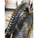 BOY Chanel FLAP BAG WITH HANDLE Python & Gold Metal High