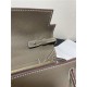 Hermes Kelly Classique To Go wallet Epsom calfskin Etoupe Gold-Metal WAX High