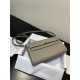 Hermes Kelly Classique To Go wallet Epsom calfskin Light Grey Gold-Metal WAX High