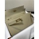 Hermes Kelly Classique To Go wallet Epsom calfskin Warm Grey Gold-Metal WAX High