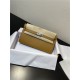 Hermes Kelly Classique To Go wallet Epsom calfskin Camel Silver-Metal WAX High