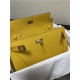 Hermes Kelly Classique To Go wallet Epsom calfskin Yellow Gold-Metal WAX High