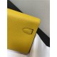 Hermes Kelly Classique To Go wallet Epsom calfskin Yellow Gold-Metal WAX High