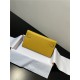 Hermes Kelly Classique To Go wallet Epsom calfskin Yellow Silver-Metal WAX High