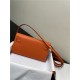 Hermes Kelly Classique To Go wallet Epsom calfskin Orange Gold-Metal WAX High