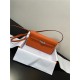 Hermes Kelly Classique To Go wallet Epsom calfskin Orange Silver-Metal WAX High