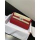 Hermes Kelly Classique To Go wallet Epsom calfskin Red Silver-Metal WAX High