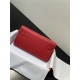 Hermes Kelly Classique To Go wallet Epsom calfskin Red Silver-Metal WAX High