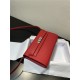 Hermes Kelly Classique To Go wallet Epsom calfskin Red Silver-Metal WAX High