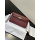 Hermes Kelly Classique To Go wallet Epsom calfskin Burgundy Gold-Metal WAX High